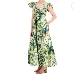 Taylor palm print flowy Sundress size 2